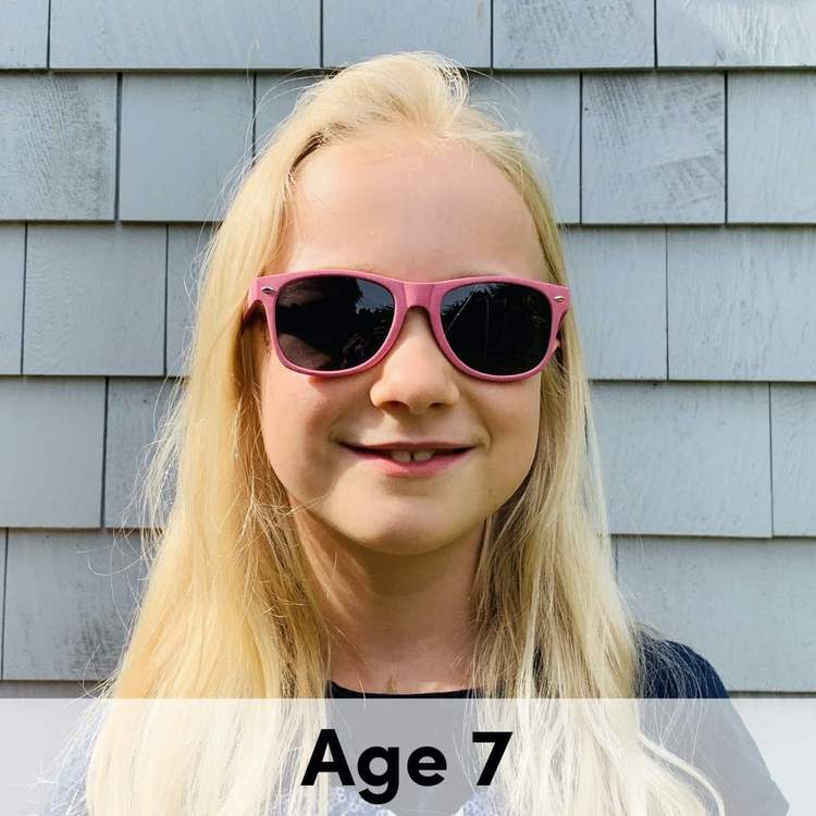 Girl in pink biosunnies