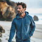 Unisex Organic Beach Zipper Hoodie From Eco Beach