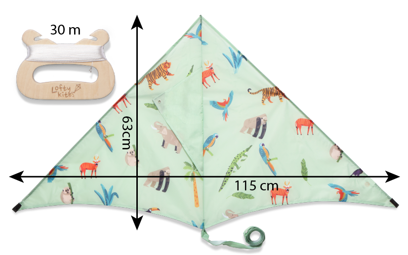 Lofty Kite Size