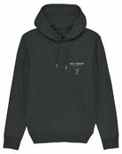 Dark heather grey organic hoodie