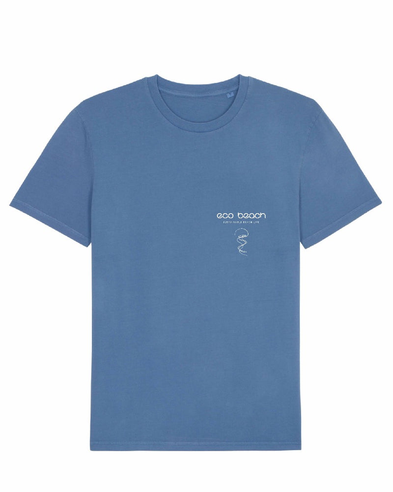 Camiseta de playa vintage orgánica unisex