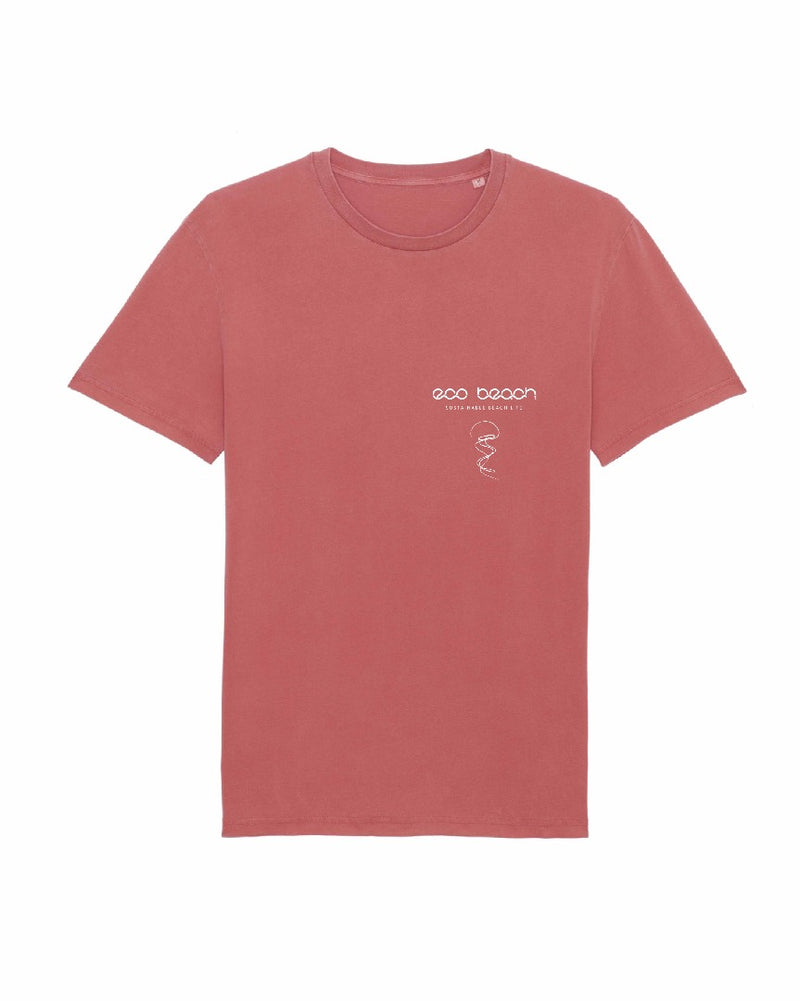 Camiseta de playa vintage orgánica unisex