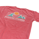 Bleubird Horizon Tee - Crimson From Bleubird