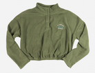 Bleubird Cropped Fleece - Olive From Bleubird