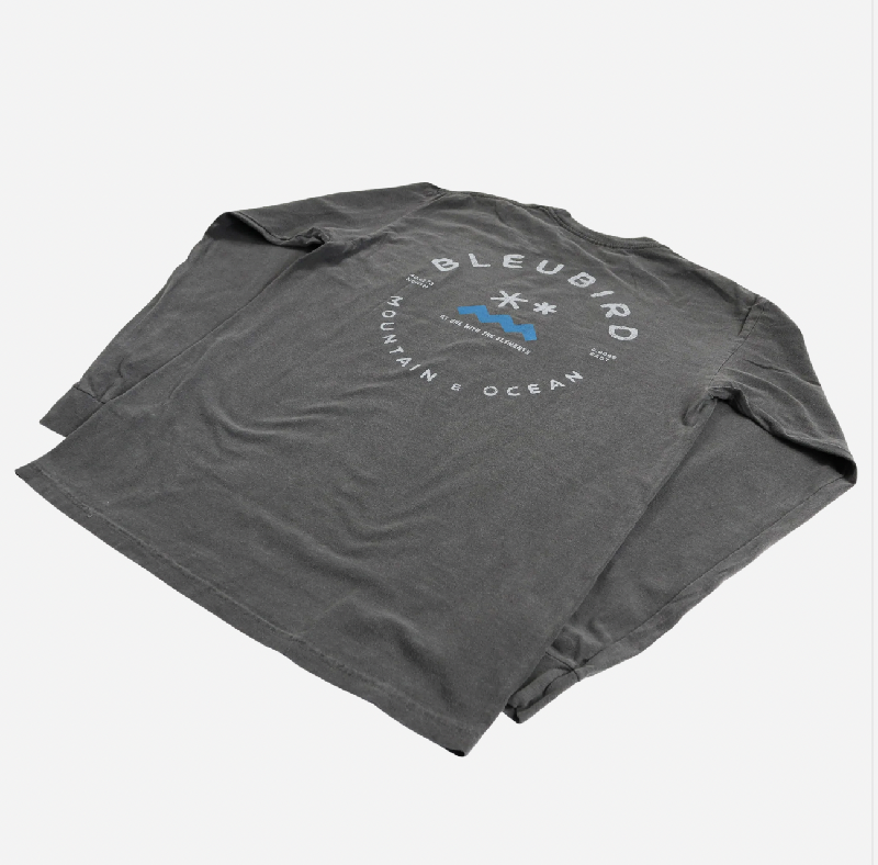 Camiseta de manga larga Bleubird - Carbón 