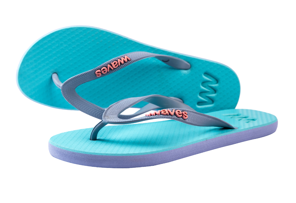 Women's Natural Rubber Flip Flops - Summer Shades From Waves