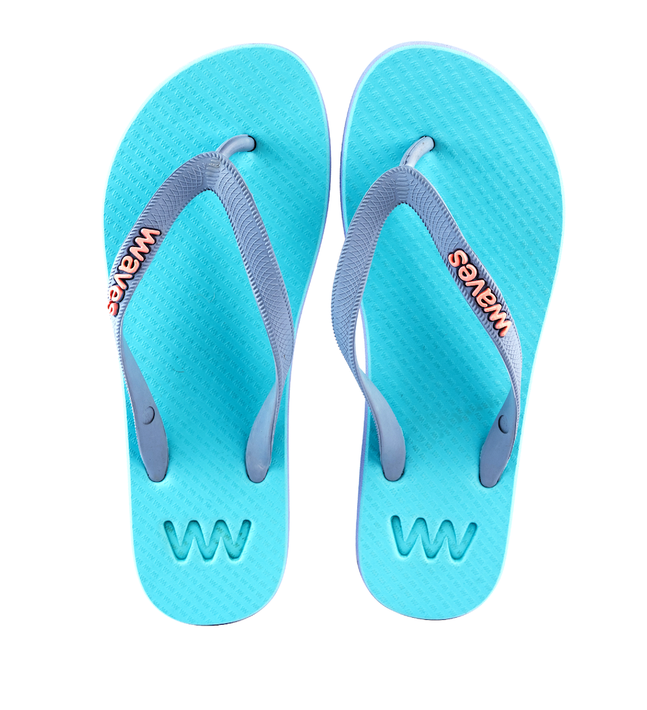 Women's Natural Rubber Flip Flops - Summer Shades From Waves