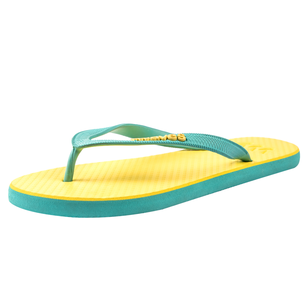 Women's Natural Rubber Flip Flops - Summer Shades From Waves