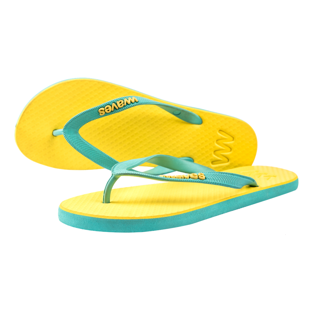 Women's Natural Rubber Flip Flops - Summer Shades From Waves